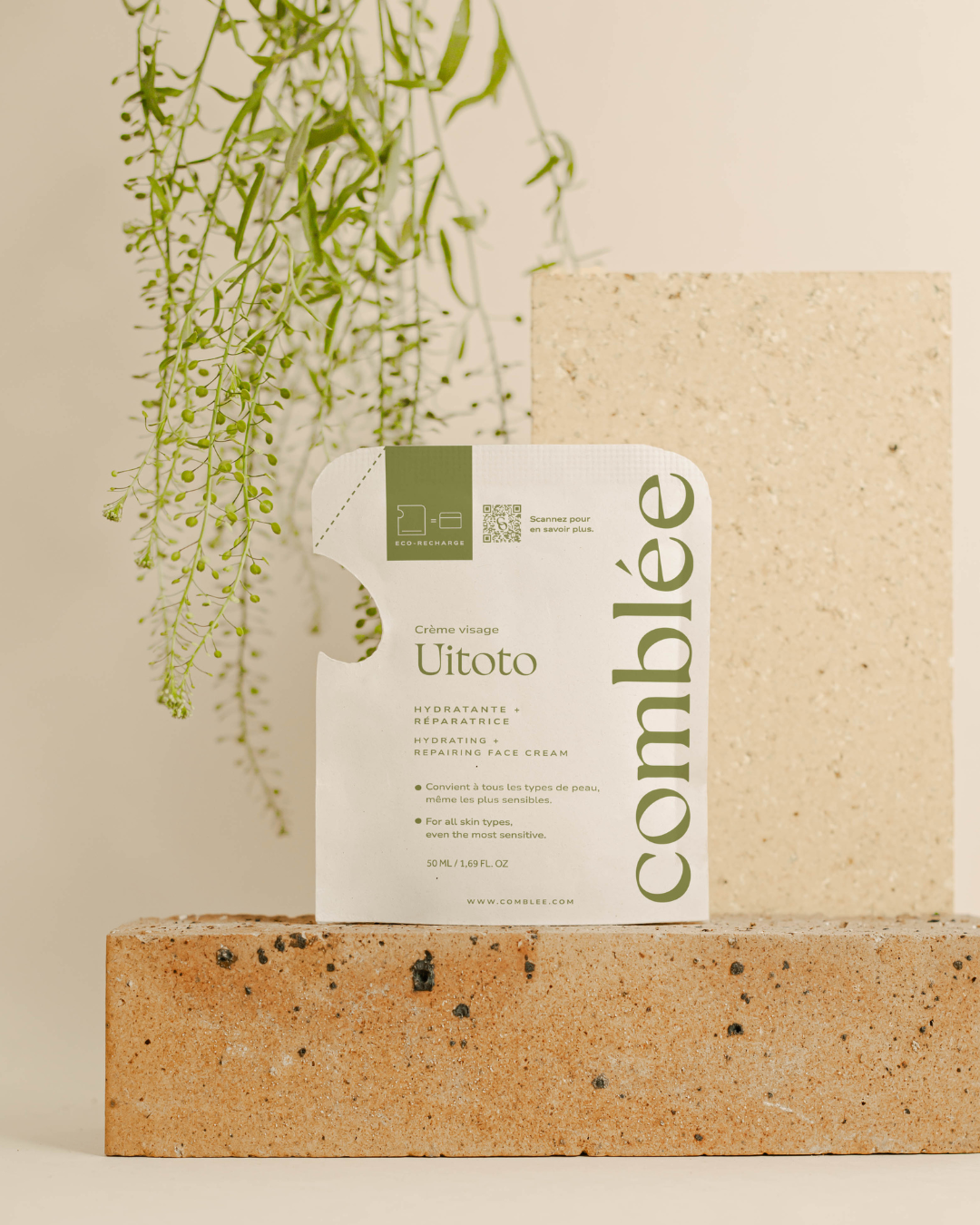 Recharge Uitoto - Crème visage Hydratante et Réparatrice